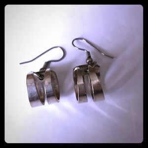 Unique handmade cocktail fork earrings